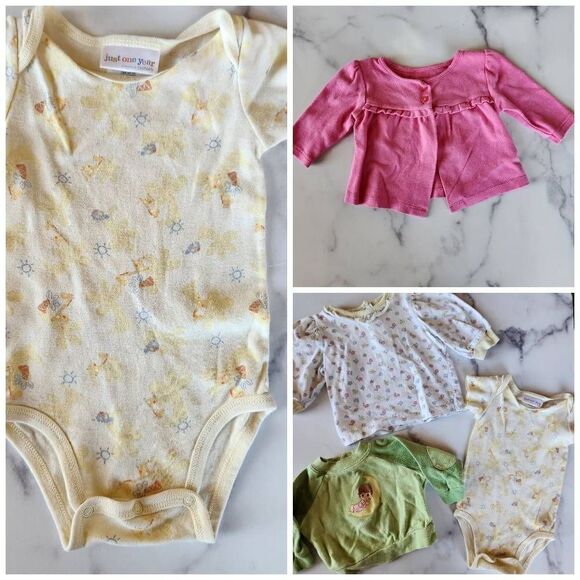 Baby unisex vintage bundle 0-3 month Precious Moments sweater neutral - Picture 1 of 10